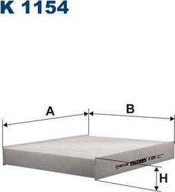 Filtron K1154 - Filtrs, Salona telpas gaiss www.autospares.lv