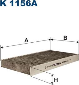 Filtron K1156A - Filtrs, Salona telpas gaiss www.autospares.lv