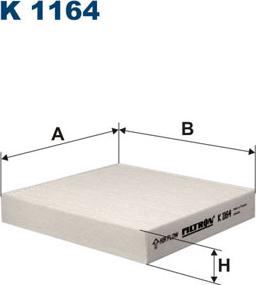 Filtron K1164 - Filtrs, Salona telpas gaiss autospares.lv