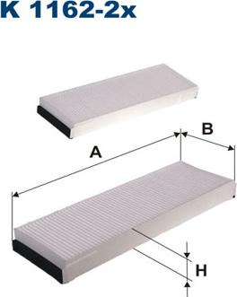 Filtron K1162-2x - Filter, interior air www.autospares.lv