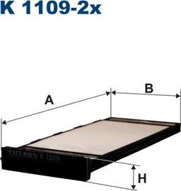 Filtron K1109-2x - Filtrs, Salona telpas gaiss www.autospares.lv