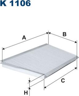 Filtron K1106 - Filtrs, Salona telpas gaiss www.autospares.lv