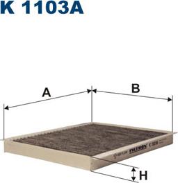 Filtron K1103A - Filter, interior air www.autospares.lv