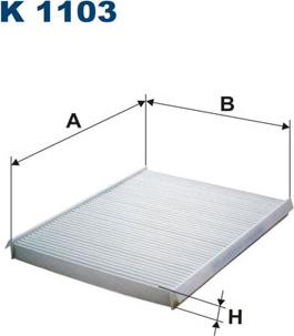 Filtron K1103 - Filtrs, Salona telpas gaiss www.autospares.lv