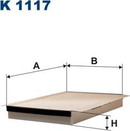 Filtron K1117 - Filtrs, Salona telpas gaiss www.autospares.lv