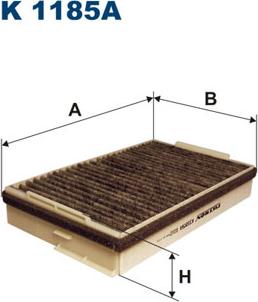 Filtron K1185A - Filtrs, Salona telpas gaiss autospares.lv