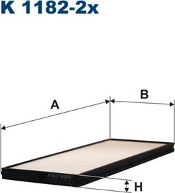 Filtron K1182-2x - Filter, interior air www.autospares.lv