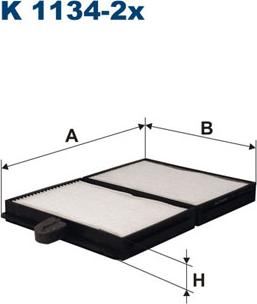 Filtron K1134-2x - Filtrs, Salona telpas gaiss www.autospares.lv