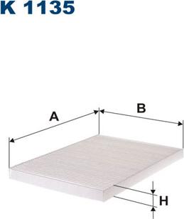 Filtron K1135 - Filtrs, Salona telpas gaiss www.autospares.lv