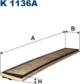 Filtron K1136A - Filtrs, Salona telpas gaiss www.autospares.lv