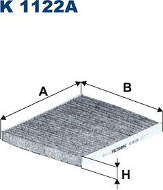 Filtron K1122A - Filter, interior air www.autospares.lv