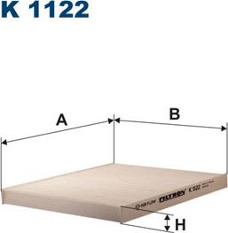 Filtron K1122 - Filter, interior air www.autospares.lv