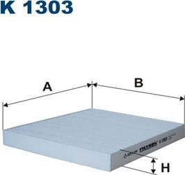 Filtron K1303 - Filtrs, Salona telpas gaiss www.autospares.lv