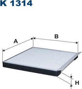 Filtron K1314 - Filtrs, Salona telpas gaiss www.autospares.lv