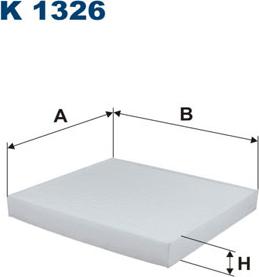 Filtron K1326 - Filtrs, Salona telpas gaiss www.autospares.lv