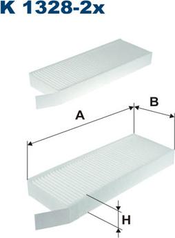 Filtron K1328-2x - Filtrs, Salona telpas gaiss www.autospares.lv