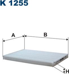 Filtron K1255 - Filtrs, Salona telpas gaiss autospares.lv