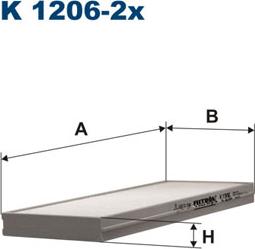 Filtron K1206-2x - Filtrs, Salona telpas gaiss www.autospares.lv