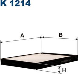 Filtron K1214 - Filter, interior air www.autospares.lv