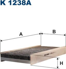 Filtron K1238A - Filtrs, Salona telpas gaiss www.autospares.lv