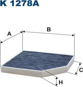 Filtron K1278A - Filter, interior air www.autospares.lv