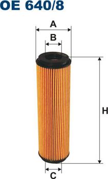 Filtron OE640/8 - Eļļas filtrs autospares.lv