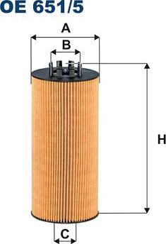 Filtron OE651/5 - Oil Filter www.autospares.lv