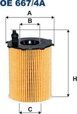 Filtron OE667/4A - Eļļas filtrs autospares.lv