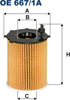 Filtron OE667/1A - Eļļas filtrs autospares.lv