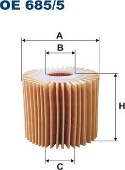 Filtron OE685/5 - Eļļas filtrs autospares.lv