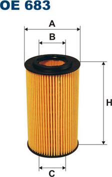 Filtron OE683 - Eļļas filtrs autospares.lv