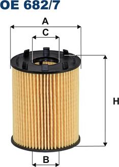 Filtron OE 682/7 - Eļļas filtrs autospares.lv