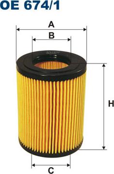 Filtron OE674/1 - Eļļas filtrs www.autospares.lv