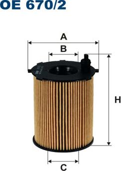 Filtron OE670/2 - Oil Filter www.autospares.lv