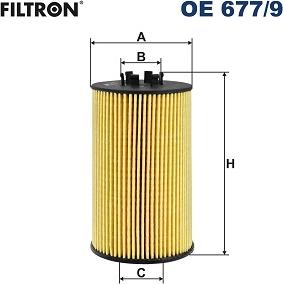 Filtron OE 677/9 - Eļļas filtrs www.autospares.lv