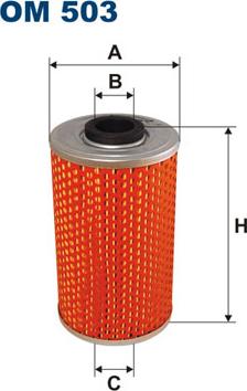 Filtron OM 503 - Eļļas filtrs www.autospares.lv