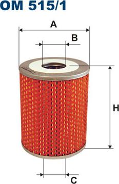 Filtron OM515/1 - Eļļas filtrs autospares.lv