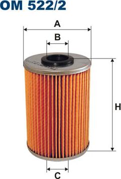 Filtron OM522/2 - Eļļas filtrs www.autospares.lv