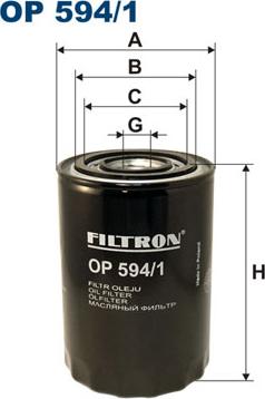 Filtron OP594/1 - Eļļas filtrs www.autospares.lv