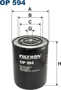 Filtron OP594 - Eļļas filtrs autospares.lv