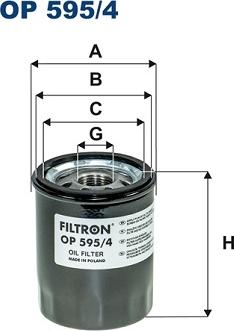 Filtron OP595/4 - Eļļas filtrs autospares.lv