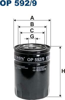 Filtron OP592/9 - Oil Filter www.autospares.lv