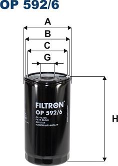 Filtron OP592/6 - Eļļas filtrs www.autospares.lv