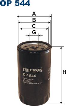 Filtron OP544 - Eļļas filtrs autospares.lv