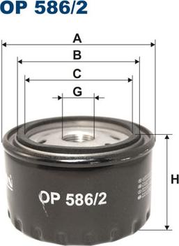 Filtron OP586/2 - Oil Filter www.autospares.lv