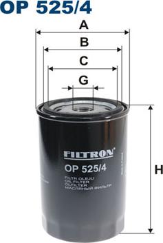 Filtron OP525/4 - Oil Filter www.autospares.lv