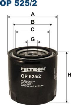 Filtron OP525/2 - Oil Filter www.autospares.lv