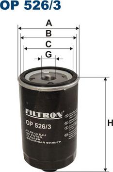 Filtron OP526/3 - Eļļas filtrs autospares.lv