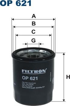 Filtron OP621 - Oil Filter www.autospares.lv