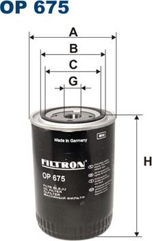 Filtron OP675 - Eļļas filtrs autospares.lv